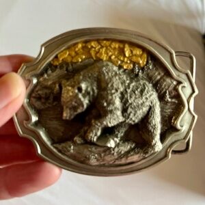 Brass Bear Buckle
